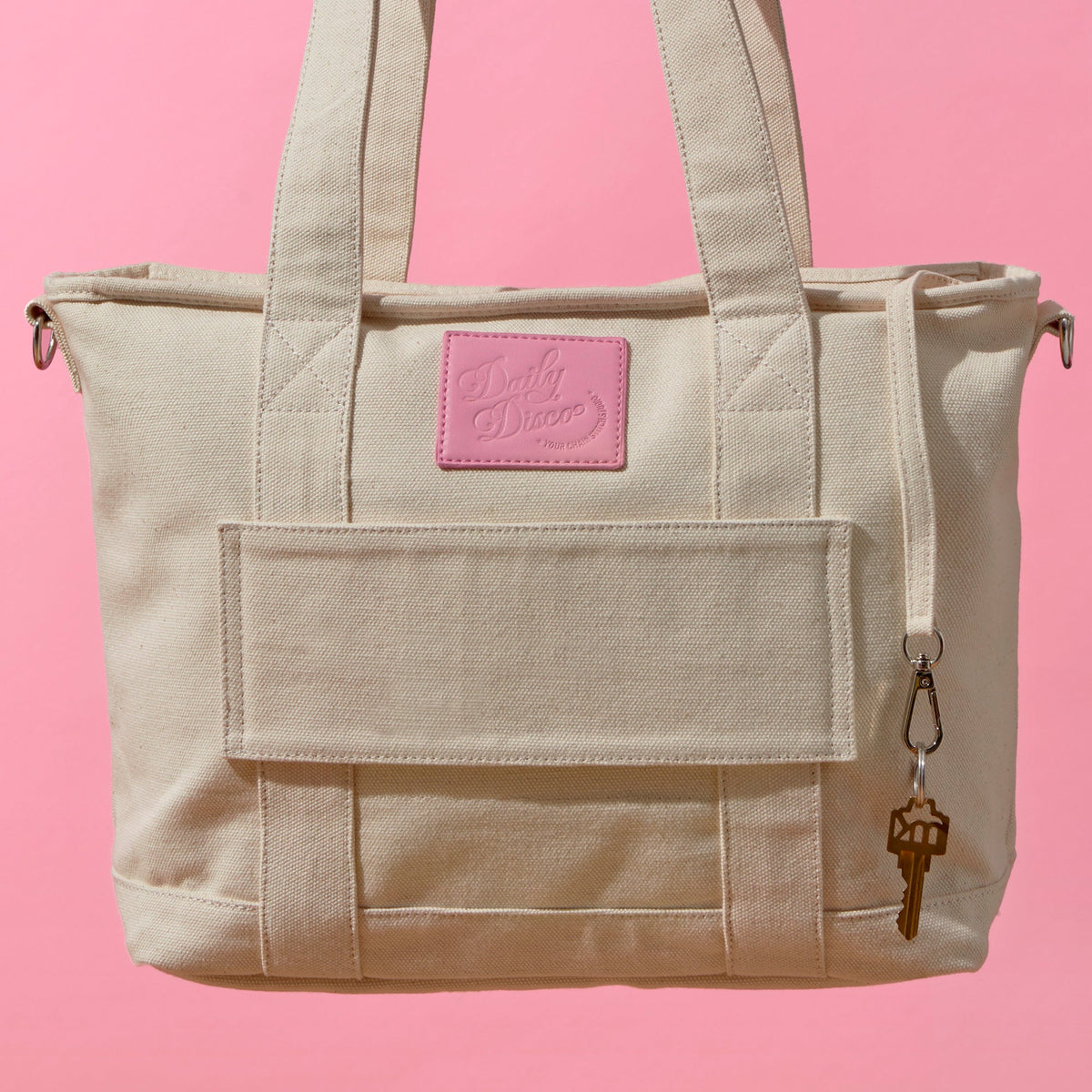 Personalized Rainbow Canvas Tote Bag