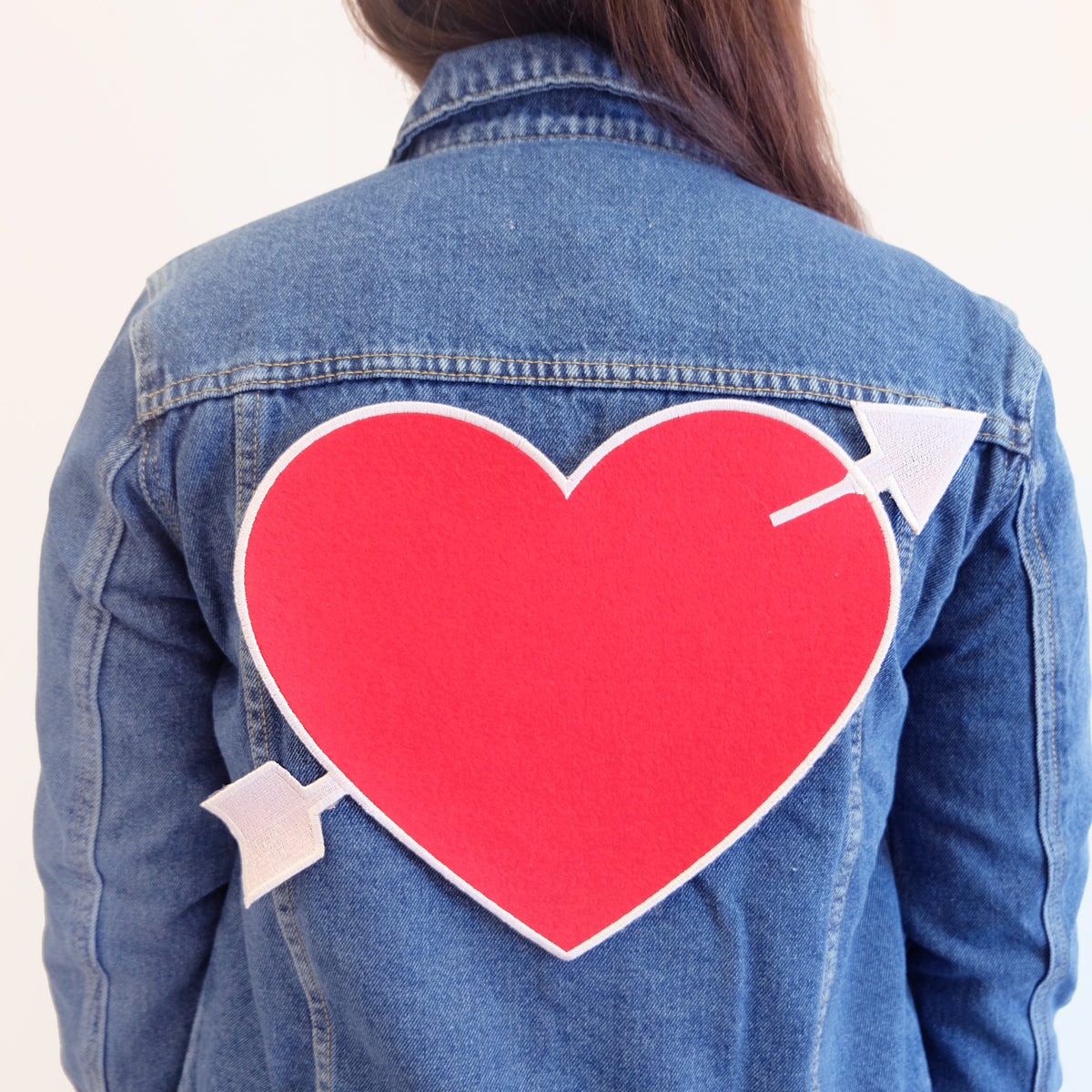 Custom Heart Back Patch Personalized - Abbey Eilermann
