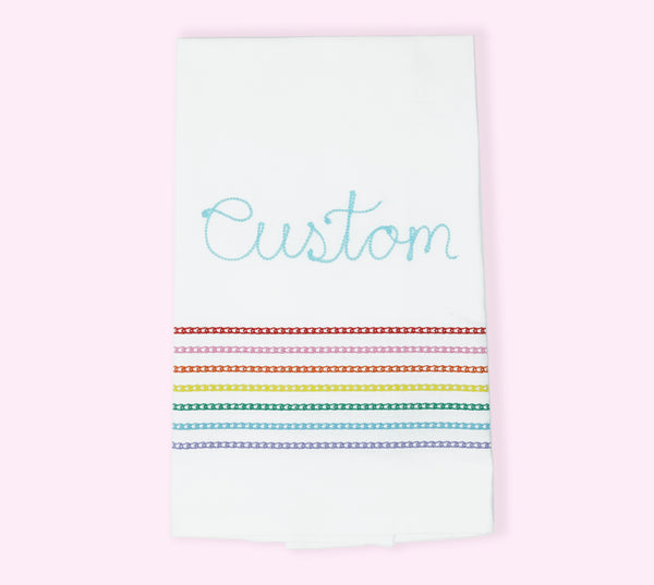 Kitchen Towels Personalized Beach Theme Dish Towels 