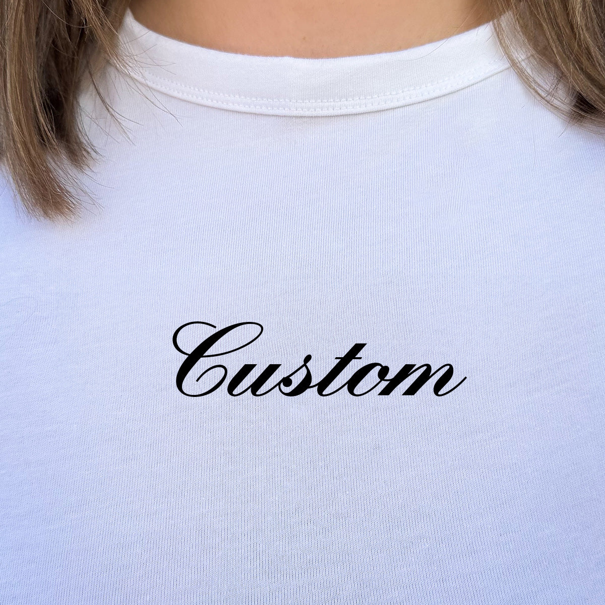 Custom Script Baby Tee