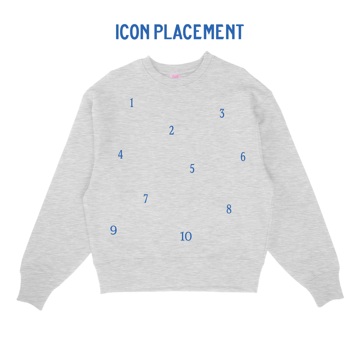 Choose Your Icons Embroidered Sweatshirt