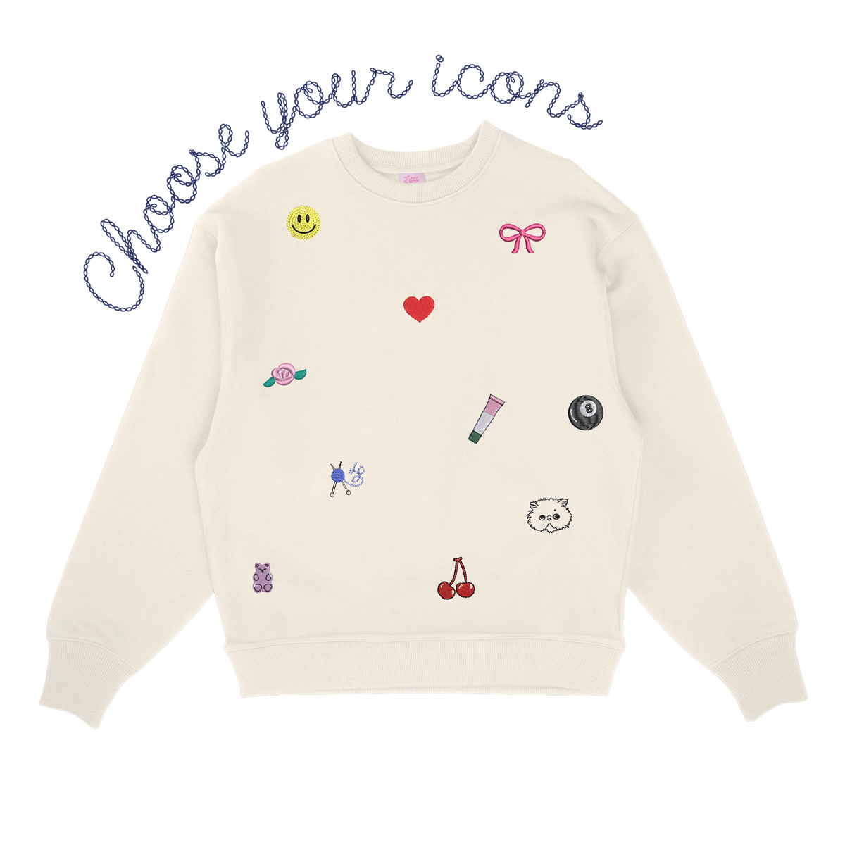 Choose Your Icons Embroidered Sweatshirt
