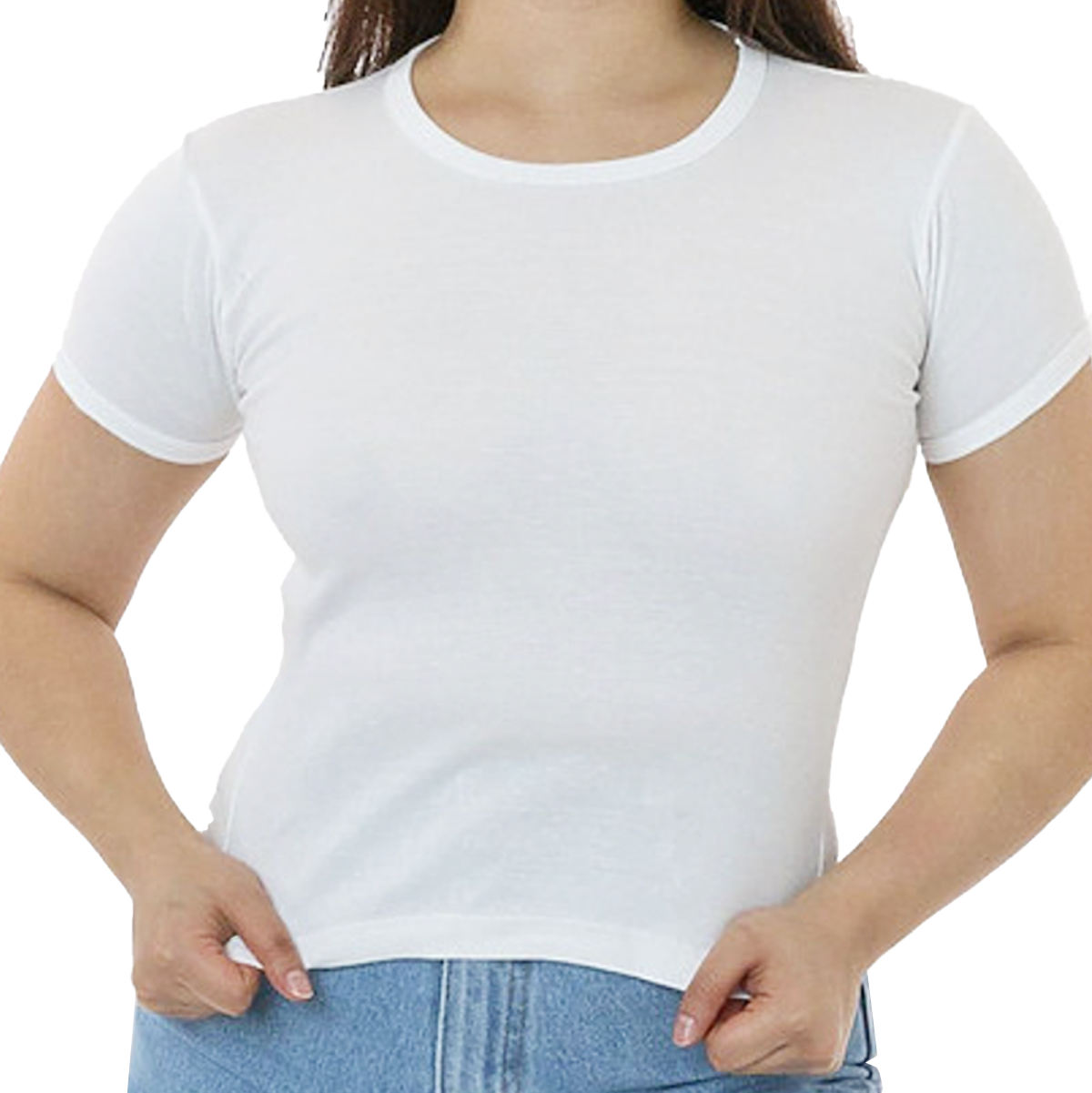 Woman in Baby Tee