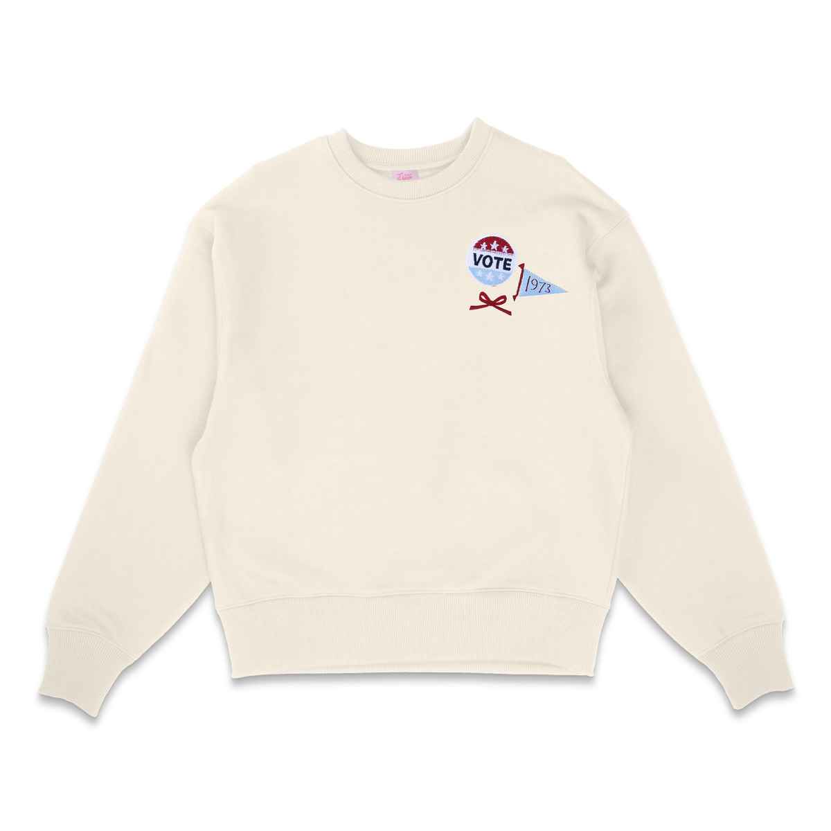 Embroidered Vote Pins Sweatshirt