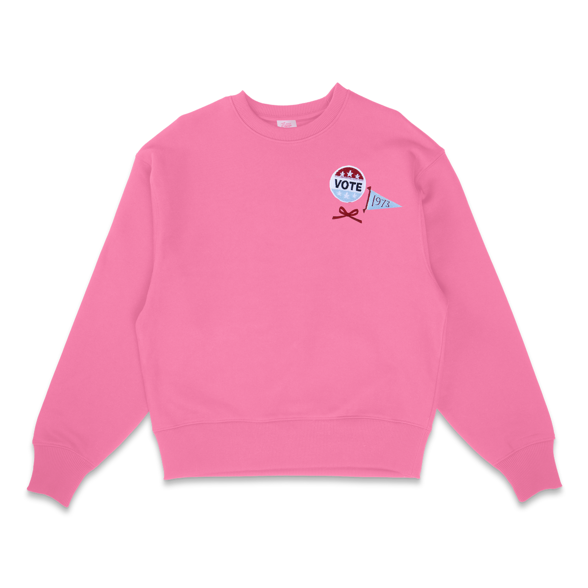 Embroidered Vote Pins Sweatshirt