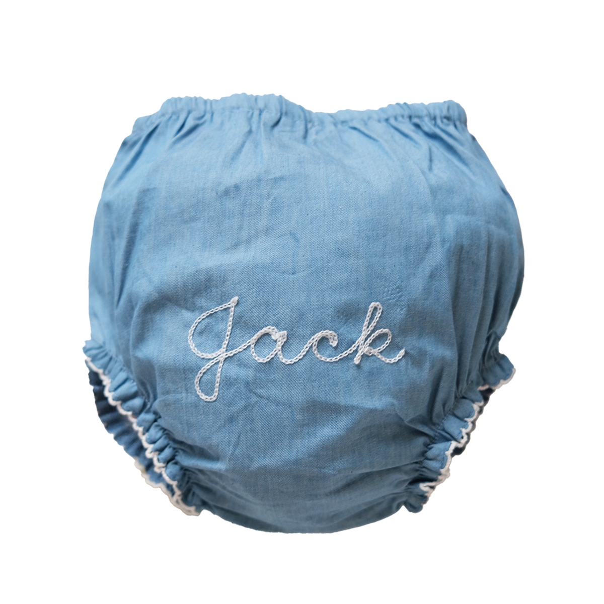 Personalized Chambray Baby Bloomers