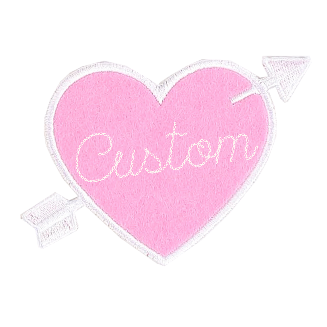 Custom Date Mini Heart Valentine's Day Iron On Patch – Threads by Gram
