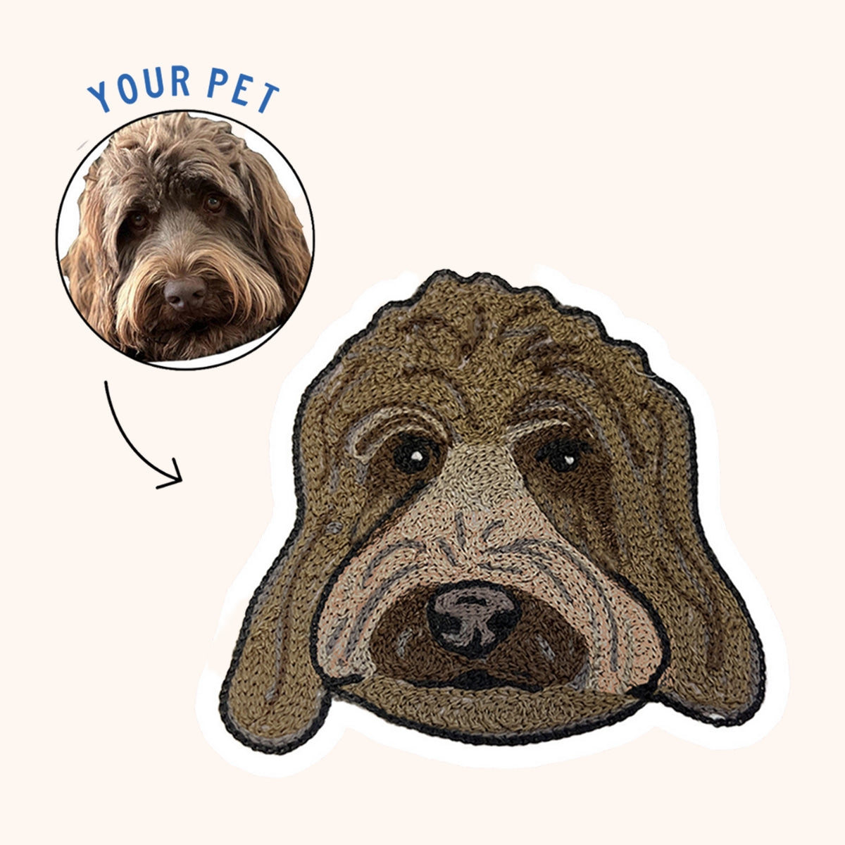 Custom Pet Patch Portrait