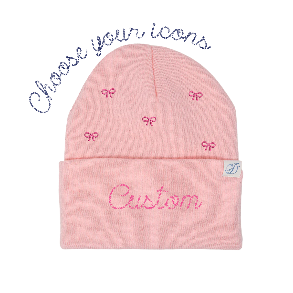 Custom Chainstitch and Icon Beanie