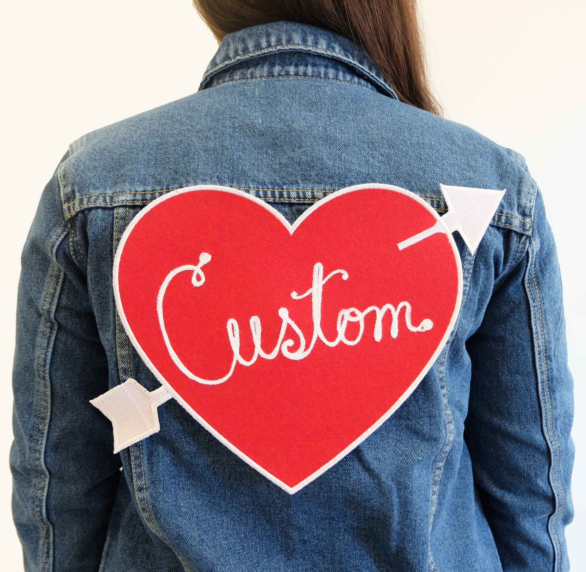 Custom Heart Back Patch Personalized - Abbey Eilermann