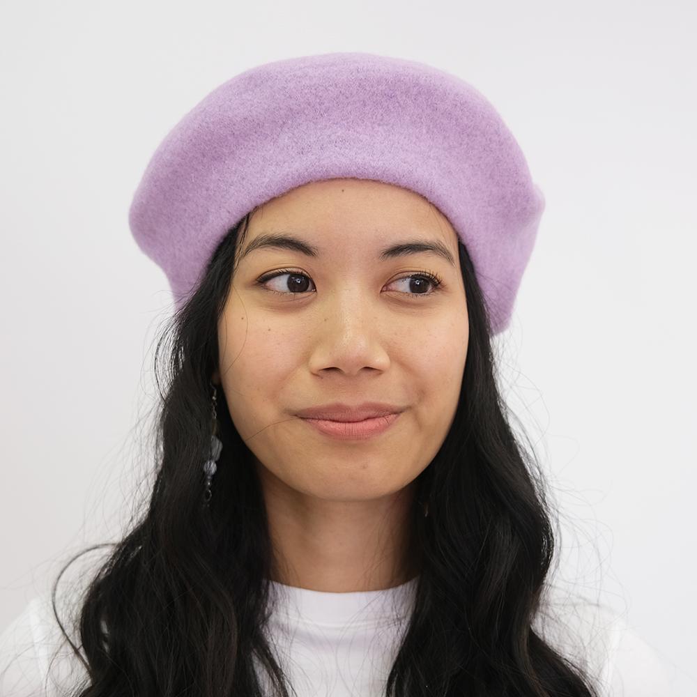 Personalized Beret with Custom Chainstitch Embroidery