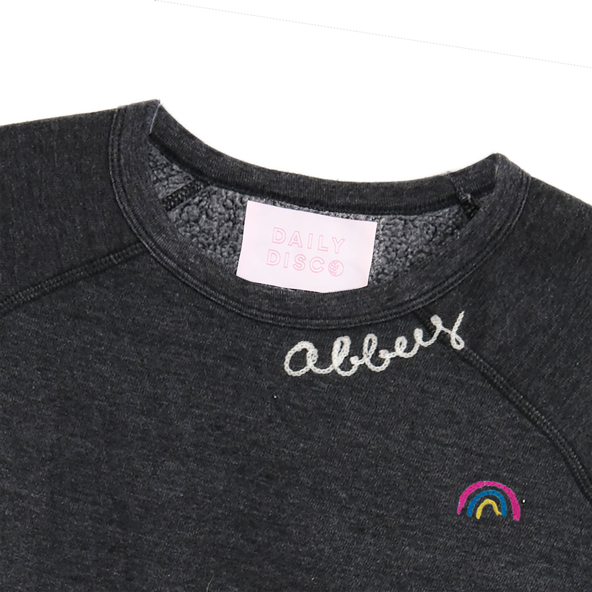 Custom Embroidered Crew Neck Sweatshirt | Black