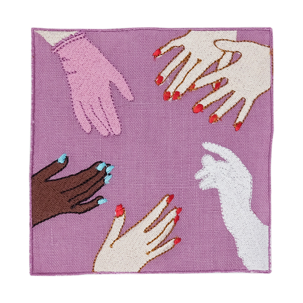 Hand Embroidered Cocktail Napkins | Julia Walck x Daily Disco