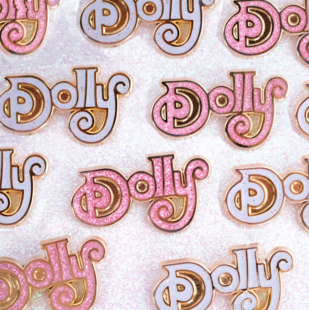 Dolly Parton White Pin - Abbey Eilermann