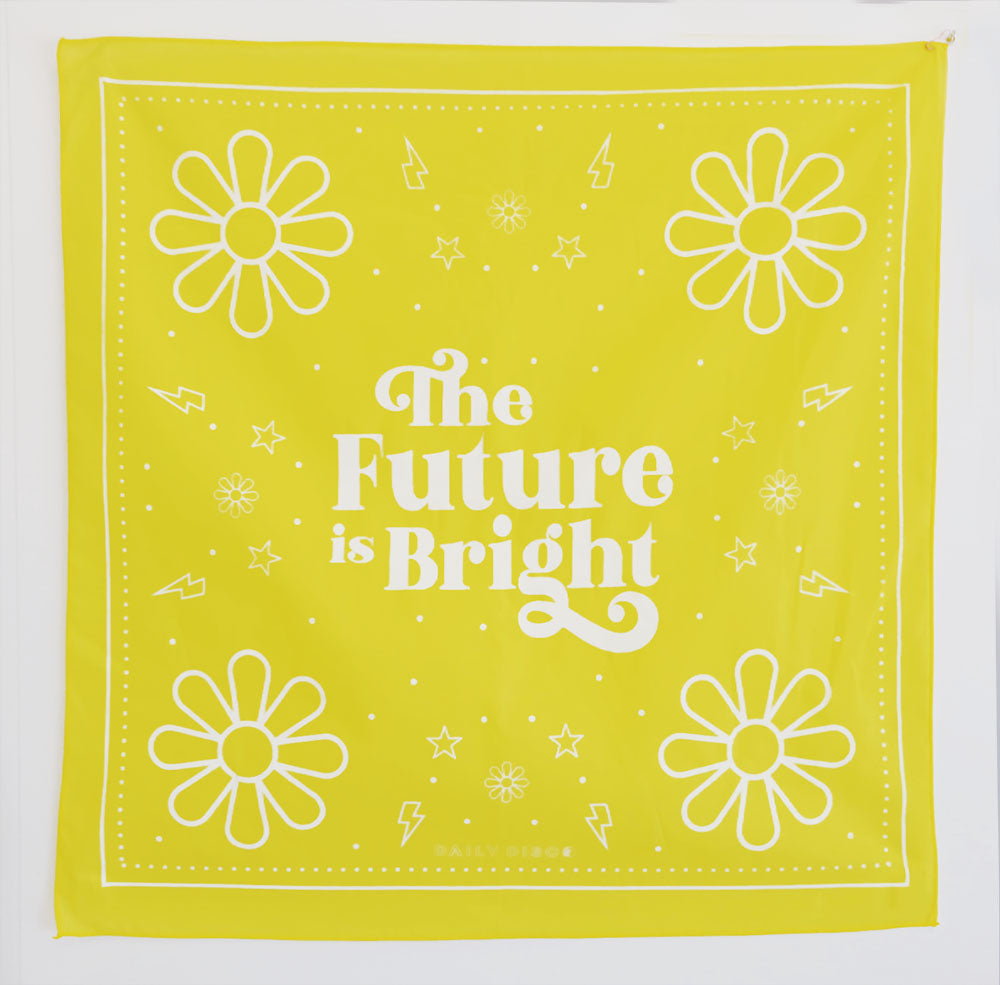 Yellow Future is Bright Bandana Personalized - Abbey Eilermann