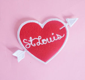 Personalized Heart Patch Custom Patch Valentines Patch 