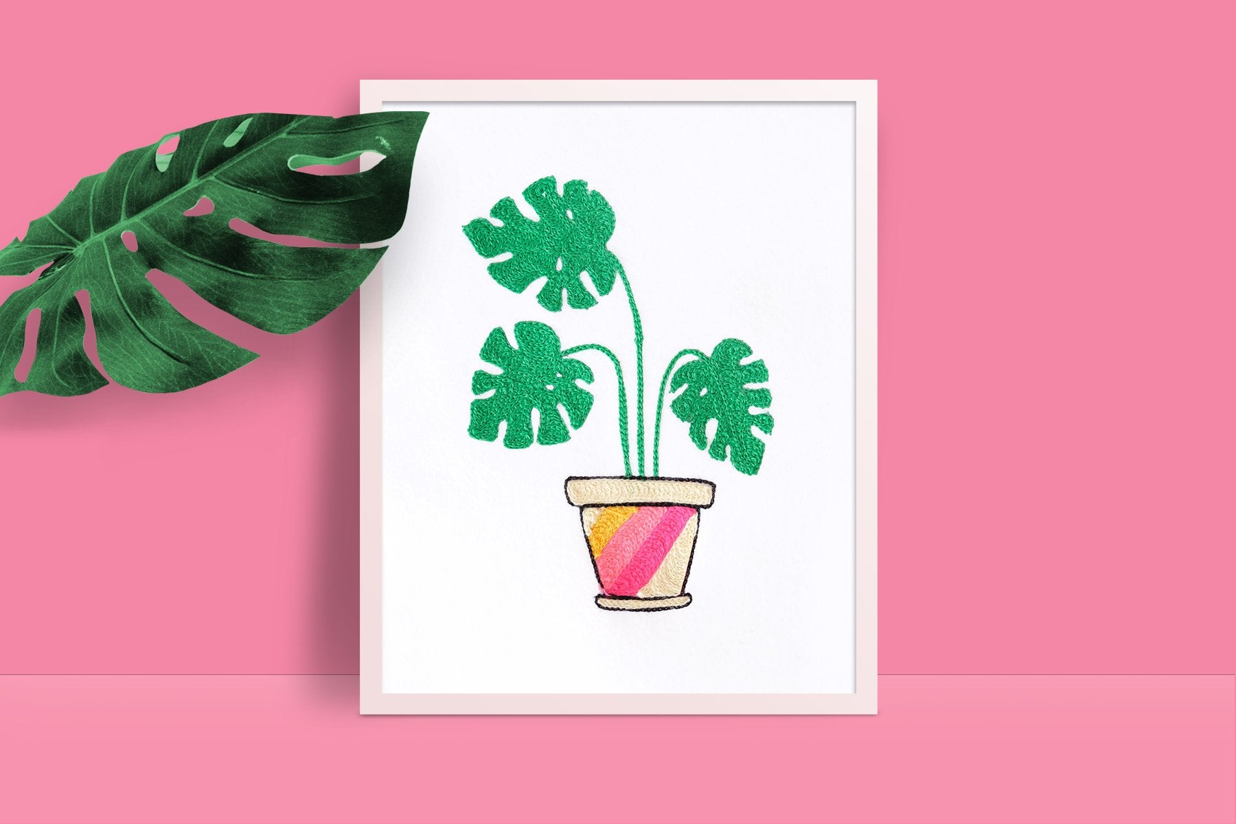 monstera plant print Monstera Plant Print
