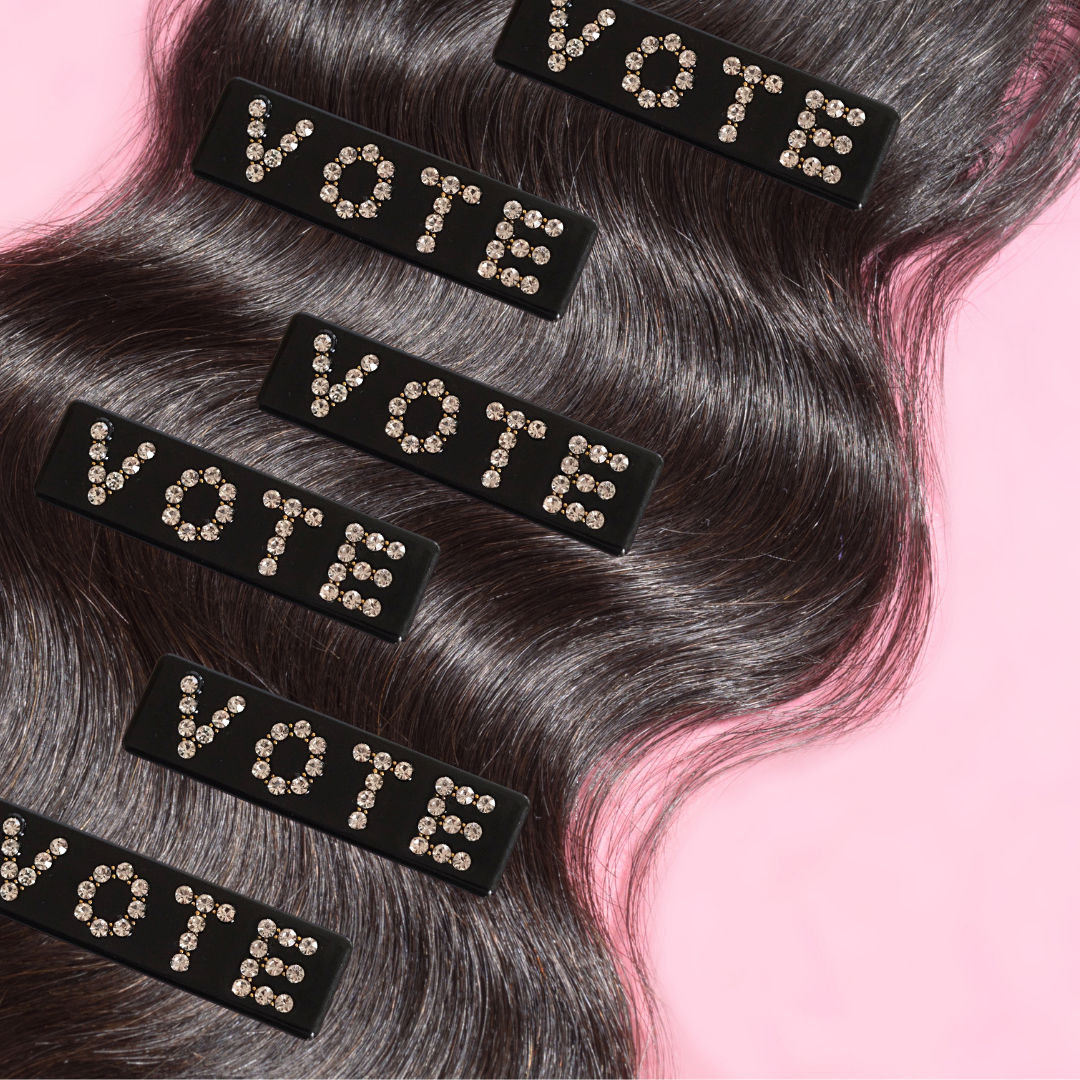 Vote Rhinestone Hair Clip - Abbey Eilermann