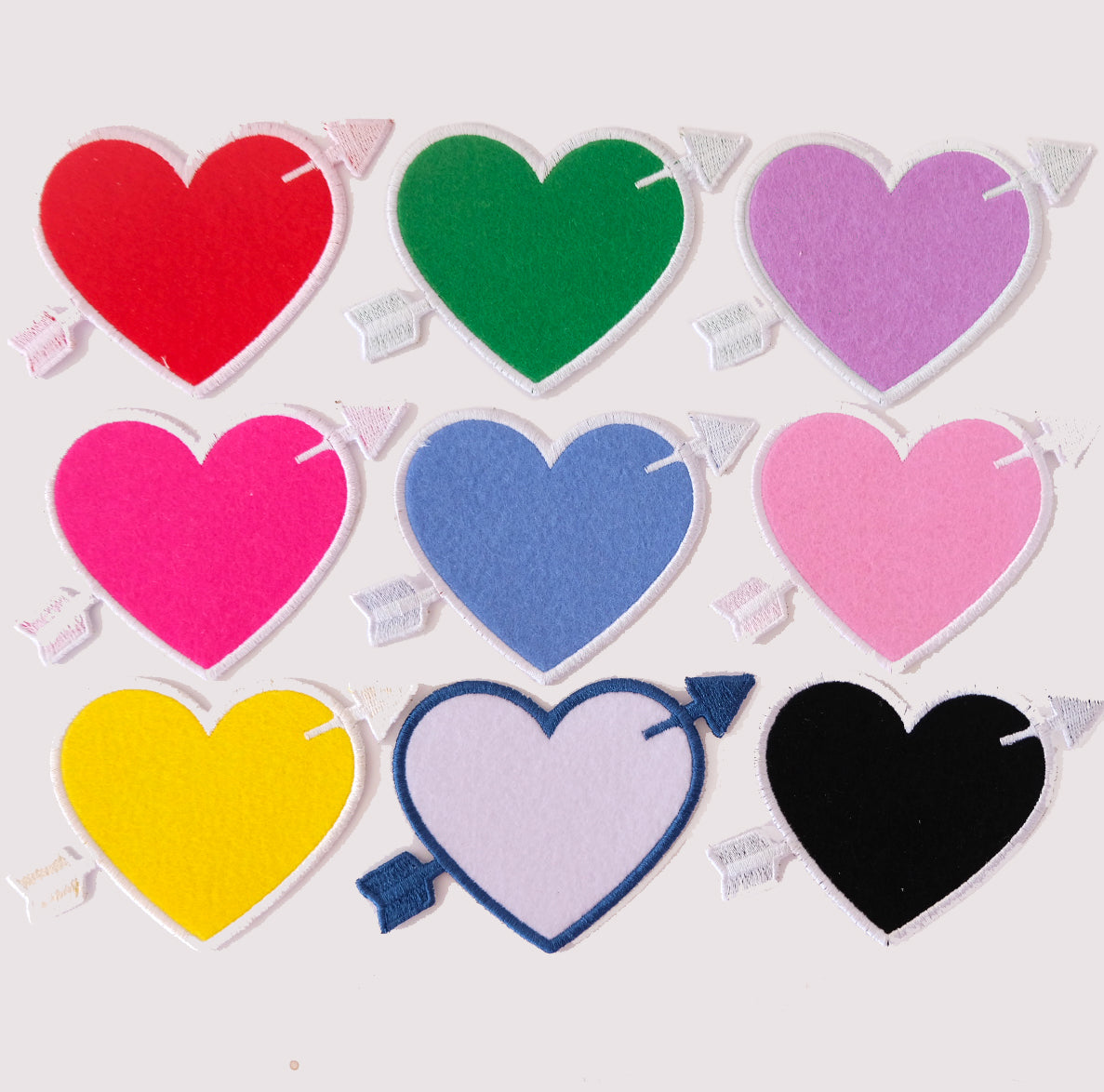 Custom Heart Patches Personalized - All Colors - Abbey Eilermann