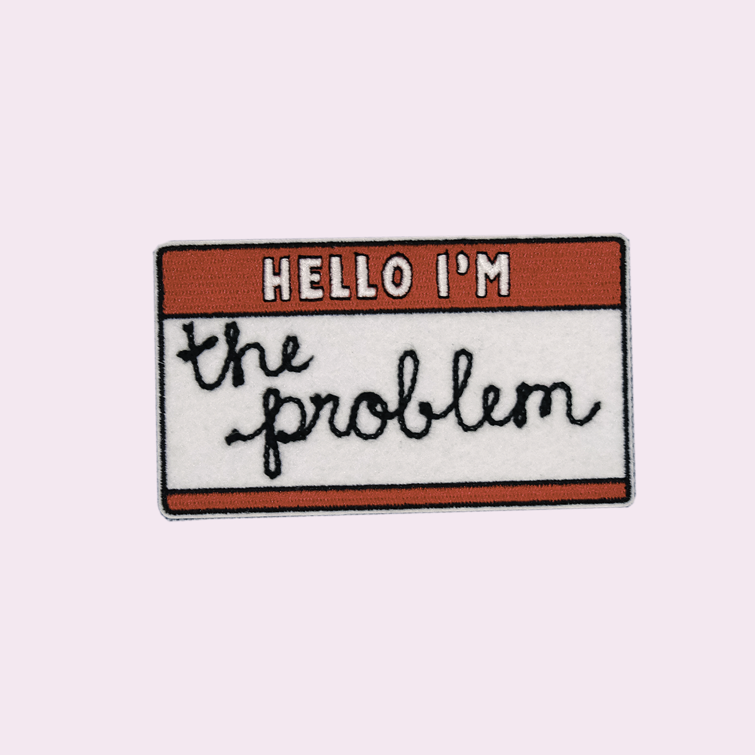 Hello My name is iron on name patch custom monogrammed embroidered patch