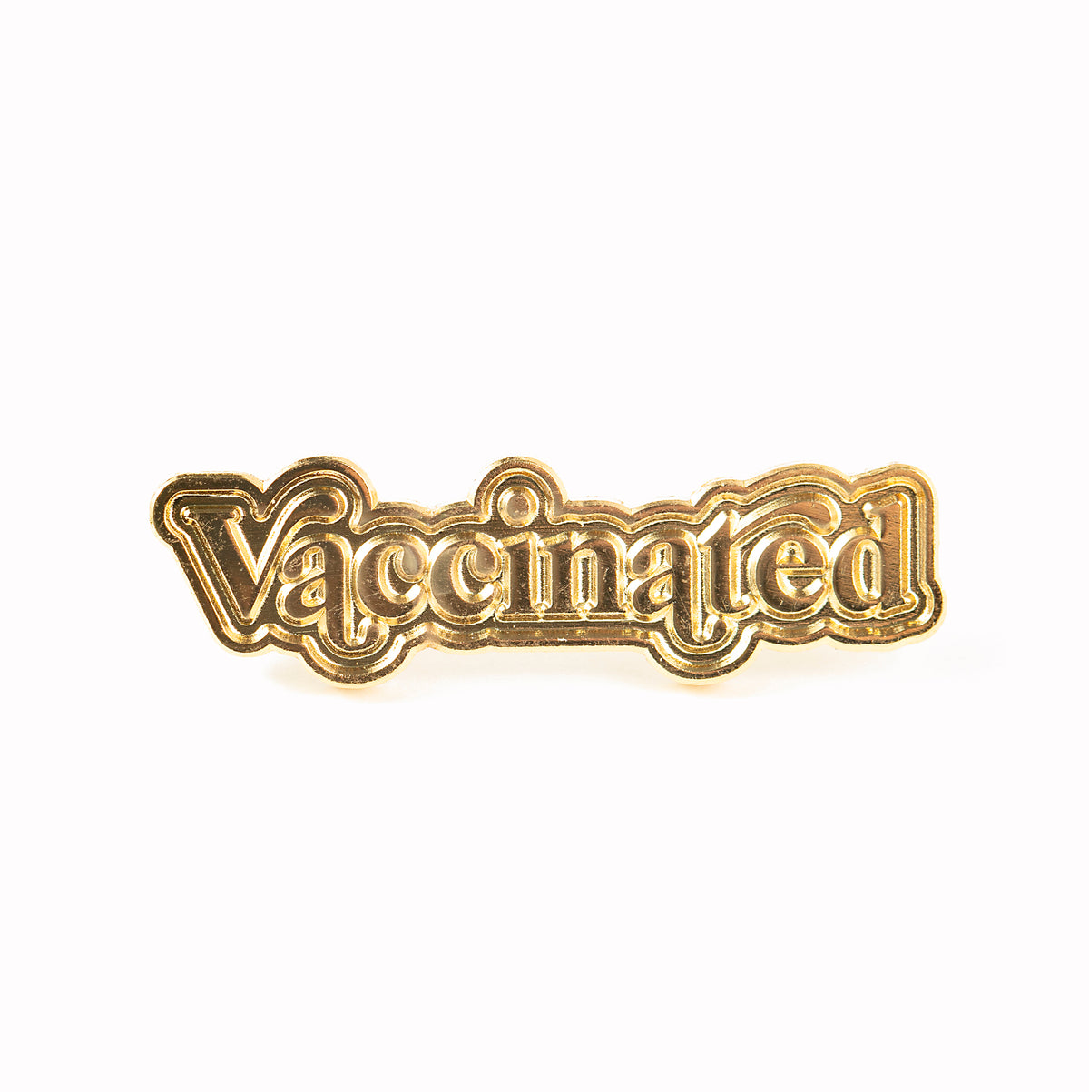 Gold Vaccinated Pin