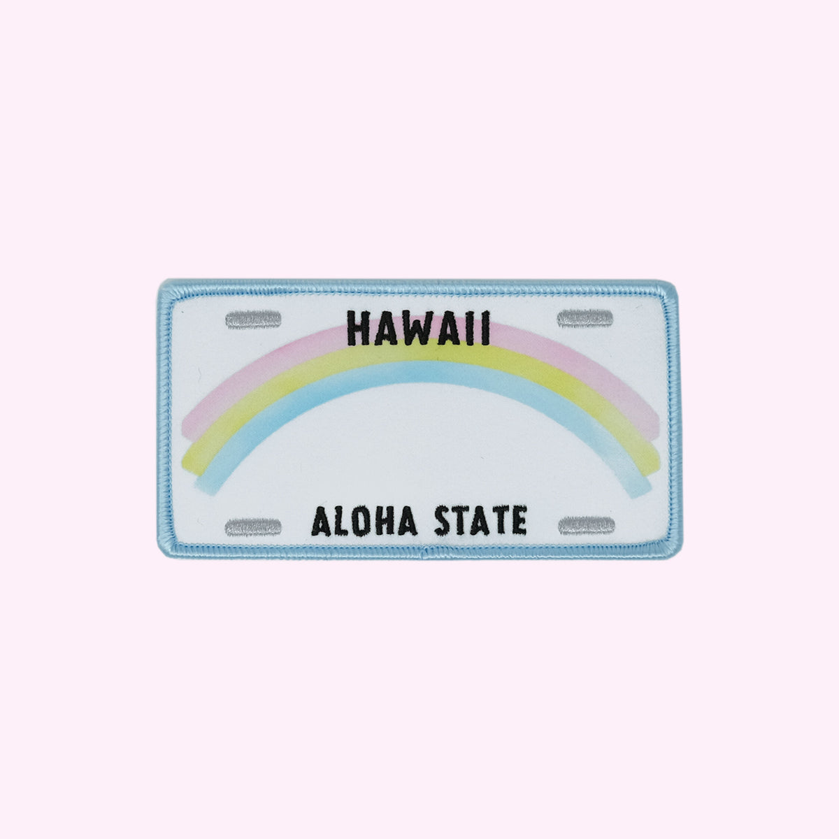 Hawaii License Plate Name Patch